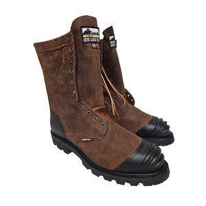 Matterhorn Men's 10" Waterproof Internal Met Guard Steel Toe Boot MT910 Size 14W